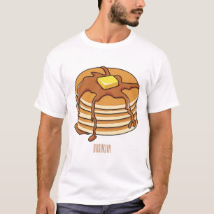 Camiseta Ilustração de desenho animado de Pancake