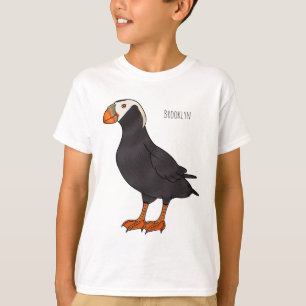 Camiseta Ilustração de desenho animado de papagaio-do-mar-t