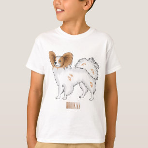 Camiseta Ilustração de desenho animado de Papillon