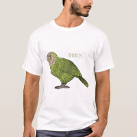 Ilustração de desenho animado de pássaro Kakapo