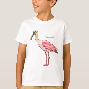 Camiseta Ilustração de desenho animado de pássaros
