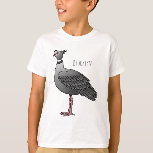 Camiseta Ilustração de desenho animado de pássaros no sul (Frente)