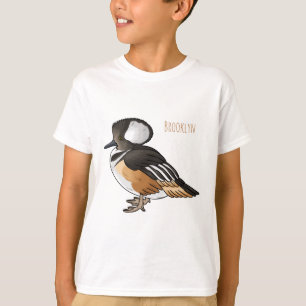 Camiseta Ilustração de desenho animado de pato mergulhão-en