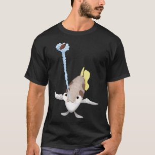 Camiseta Ilustração de desenho animado de peixe-arqueiro fo