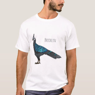 Camiseta Ilustração de desenho animado de pheasant pheasant