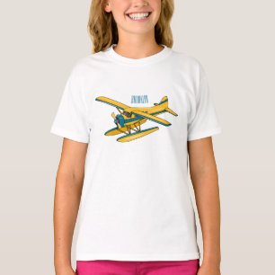Camiseta Ilustração de desenho animado de Seaplane