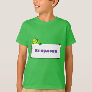 Camiseta Ilustração de desenho animado de sinal verde de