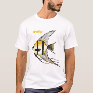 Camiseta Ilustração de desenho animado de tamboril riscado