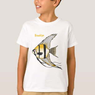 Camiseta Ilustração de desenho animado de tamboril riscado
