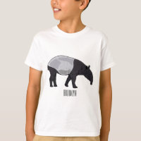 Ilustração de desenho animado de Tapir