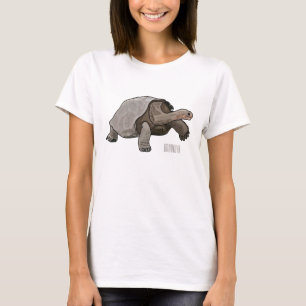 Camiseta Ilustração de desenho animado de tartaruga de Galá