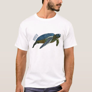 Camiseta Ilustração de desenho animado de tartaruga marinha