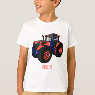 Camiseta Ilustração de desenho animado de trator
