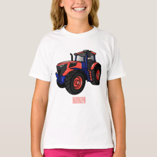 Camiseta Ilustração de desenho animado de trator