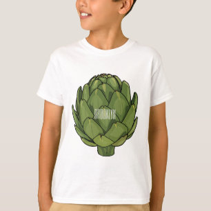 Camiseta Ilustração de desenho animado do Artichoke