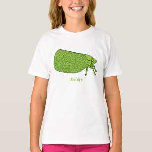 Camiseta Ilustração de desenho animado do inseto saltador d