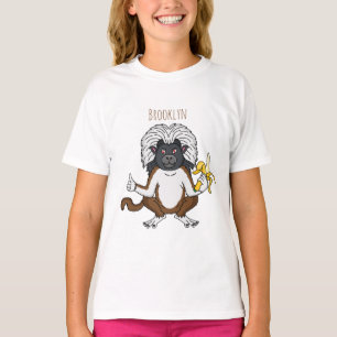 Camiseta Ilustração de desenho animado do macaco Tamarin-to