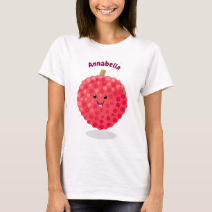 Camiseta Ilustração de desenho animado em forma de letra