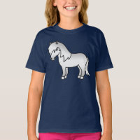 Ilustração de desenho animado fofo de pônei Shetla