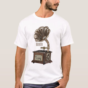 Camiseta Ilustração de desenho animado girável