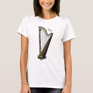 Camiseta Ilustração de desenho animado Harp