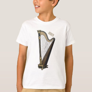 Camiseta Ilustração de desenho animado Harp
