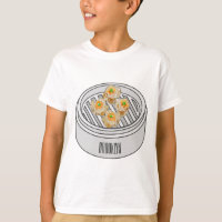 Ilustração de desenho animado Shumai dim sum
