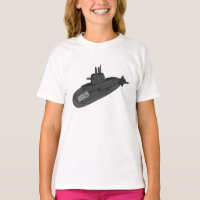 Ilustração de desenho animado submarino