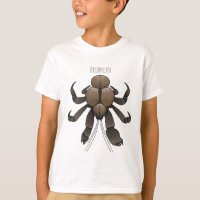 Ilustração de desenho de caranguejo de coco