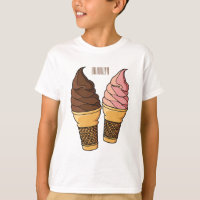 ilustração de desenho de cone de sorvete
