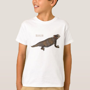 Camiseta Ilustração de desenho de lagarto com horda-regal