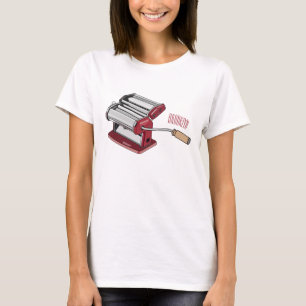 Camiseta Ilustração de desenho do fabricante de massas