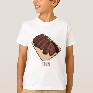 Camiseta Ilustração de desenho do peito de carne