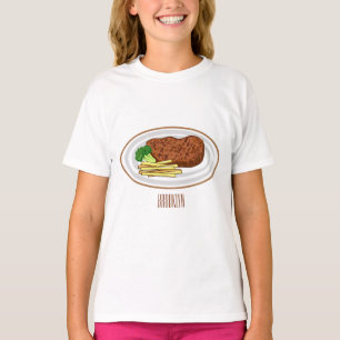 Camiseta Ilustração de desenho em bife