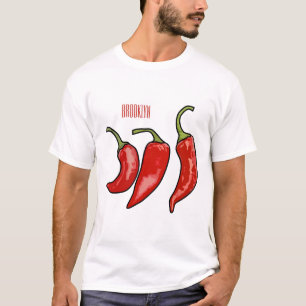 Camiseta Ilustração de desenho em chili