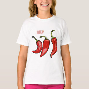 Camiseta Ilustração de desenho em chili