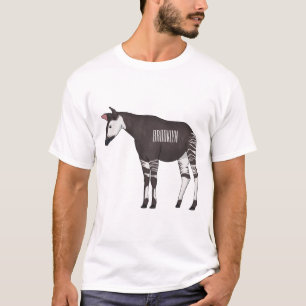 Camiseta Ilustração de desenho em Okapi