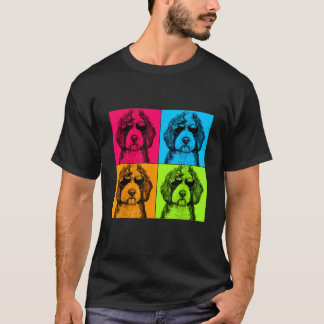 Camiseta Ilustração de Design de Arte Pop de Cachorro Sheep