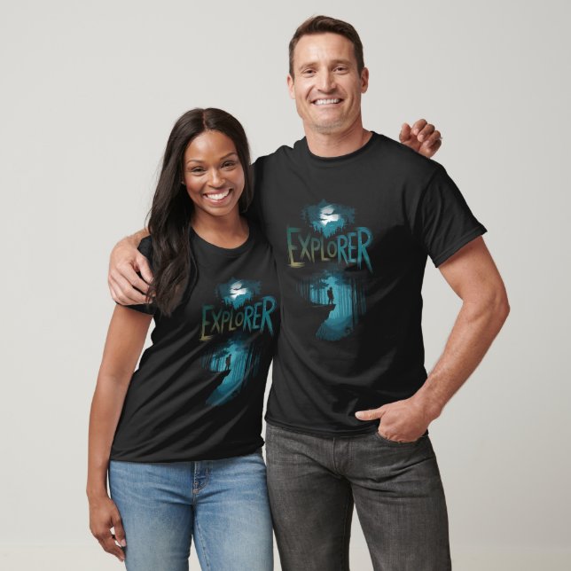 Camiseta Ilustração de design de aventura do Explorer (Unissex)