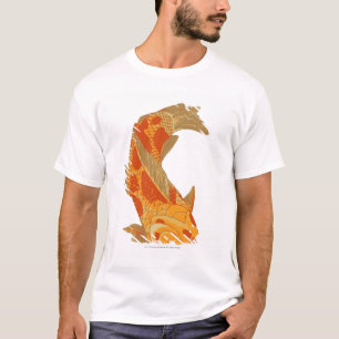 Camiseta Ilustração de Digitas da carpa de Koi