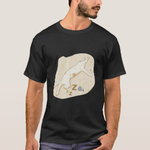 Camiseta Ilustração de Dormir de Kitten