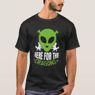 Camiseta Ilustração De Dragões Sarcásticos De Aliens