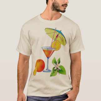 Camiseta Ilustração de Drink Citrus Martini - Coquetel de P