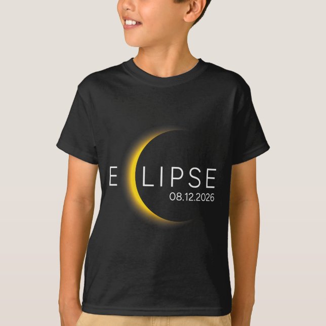 Camiseta Ilustração de Eclipse Solar Total Eclipse Solar (Frente)