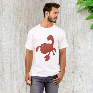 Camiseta Ilustração de Escorpião Vermelho