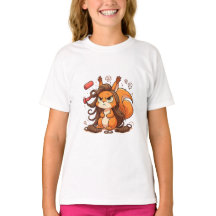 Ilustração de Esquilo Engraçado - Cabelo Mau Glamo