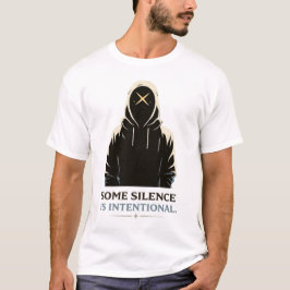 Camiseta Ilustração de Figura Encapuzada