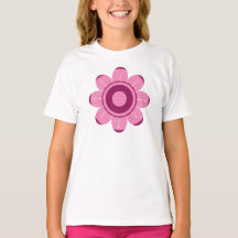 Ilustração de Flor Rosa Abstrata