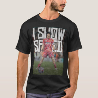 Camiseta Ilustração de Futebol Inspirada em ishowspeed