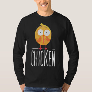 Camiseta Ilustração de Galinha Assustada